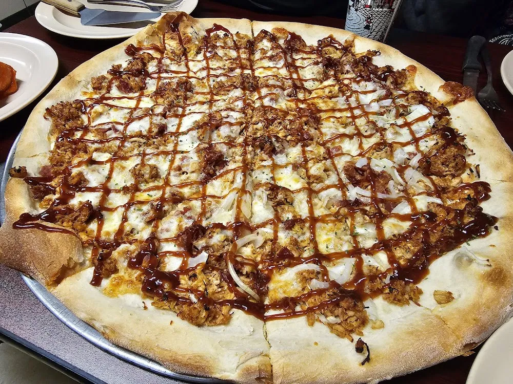 BBQ Chicken Pizza with Bacon