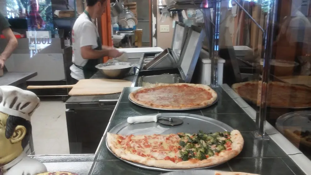 Pizza Topped with Broccoli